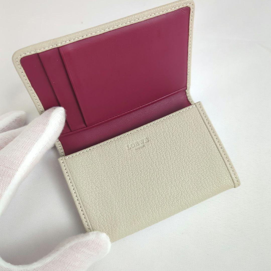 【美品】LOEWE ロエベ アナグラム ロゴ カードケース 名刺入れ