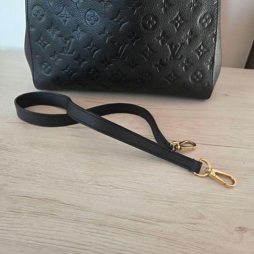 超特価！早い者勝ち！LouisVuittonルイヴィトン 黒 レザーハンドバッグ