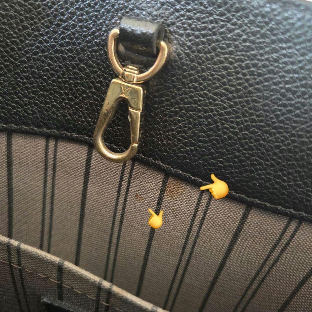 超特価！早い者勝ち！LouisVuittonルイヴィトン 黒 レザーハンドバッグ