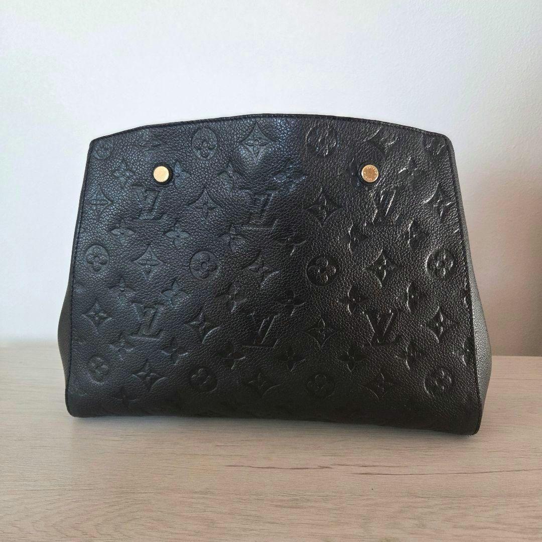 超特価！早い者勝ち！LouisVuittonルイヴィトン 黒 レザーハンドバッグ