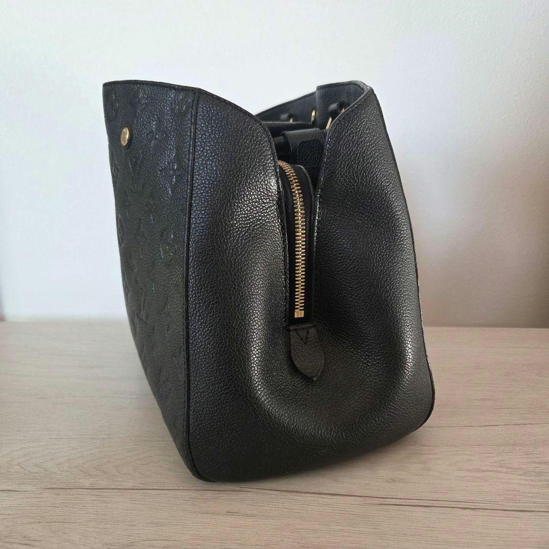超特価！早い者勝ち！LouisVuittonルイヴィトン 黒 レザーハンドバッグ