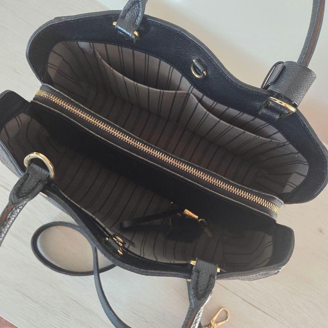 超特価！早い者勝ち！LouisVuittonルイヴィトン 黒 レザーハンドバッグ