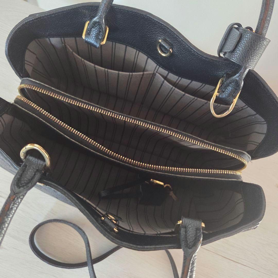 超特価！早い者勝ち！LouisVuittonルイヴィトン 黒 レザーハンドバッグ