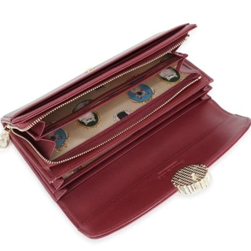 【2026年1月購入☆新品未使用】ポール＆ジョー★キャットブローチ長財布★赤