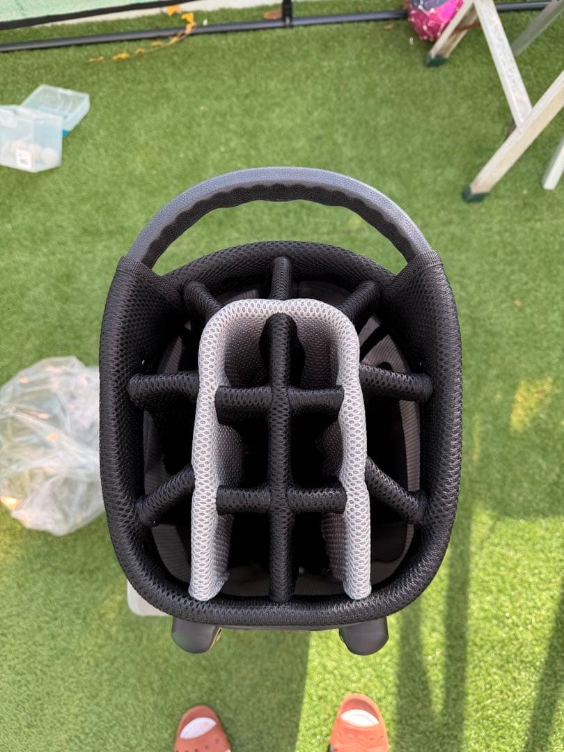 新品 LOVACE 14分割 軽量 キャディバッグ ゴルフ バッグ グレー