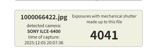 SONY α6400 (ILCE‑6400)