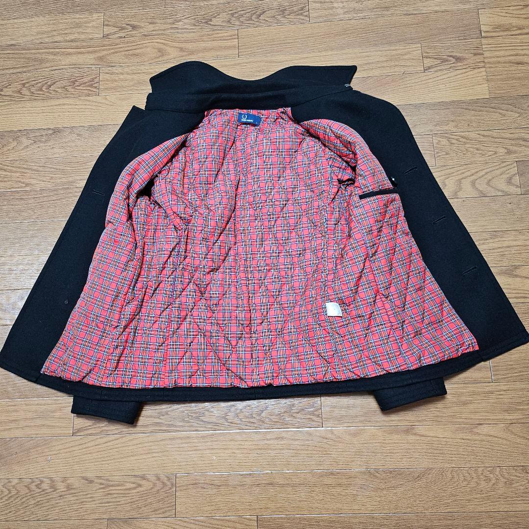 [美品]フレッドペリー FREDPERRY Pコート Mサイズ 内側チェック