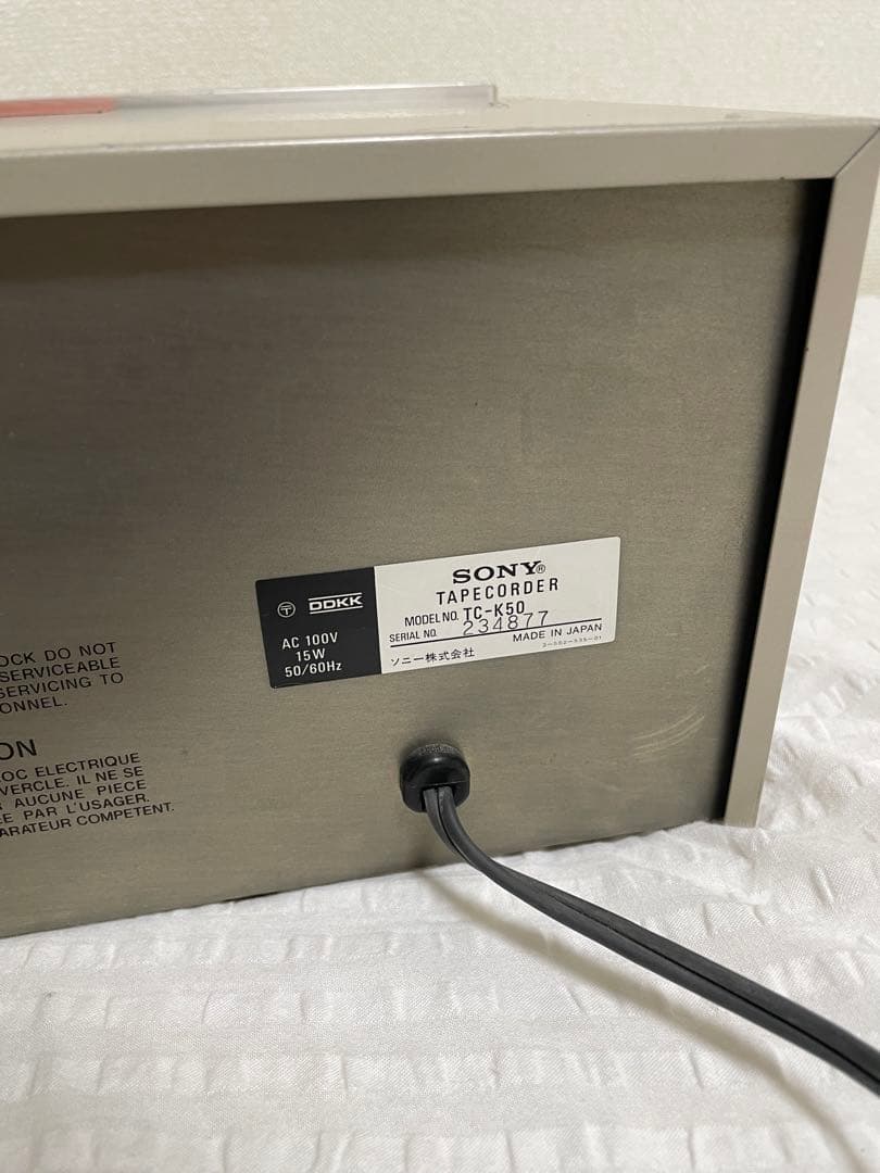 SONY テープコーダーTAPE ￼CORDER TC-K50