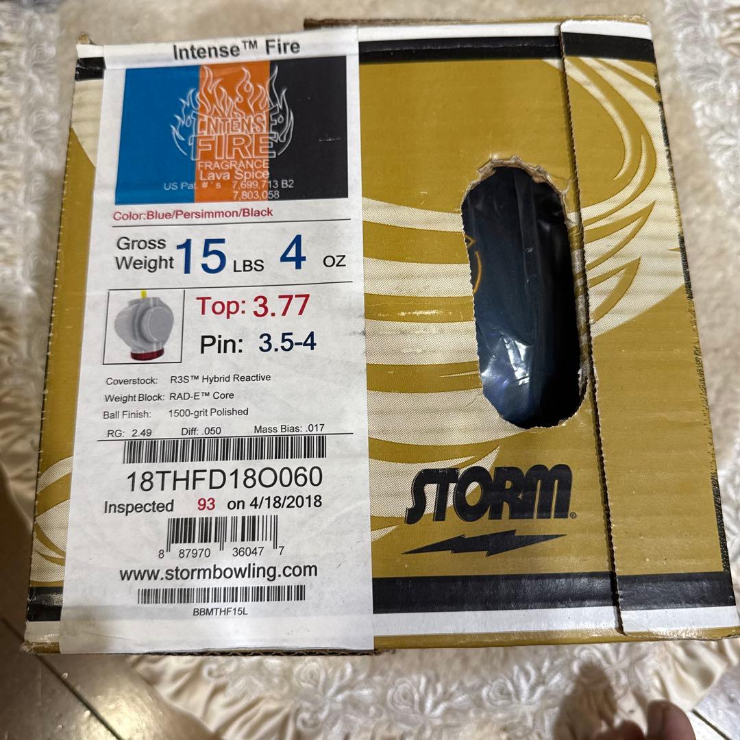 ボウリングボール　ストーム　インテンスファイア　15P 新品　未使用