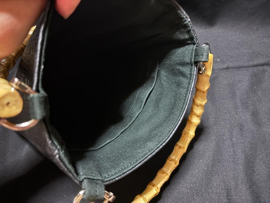 バンブー手提げ クロコダイル