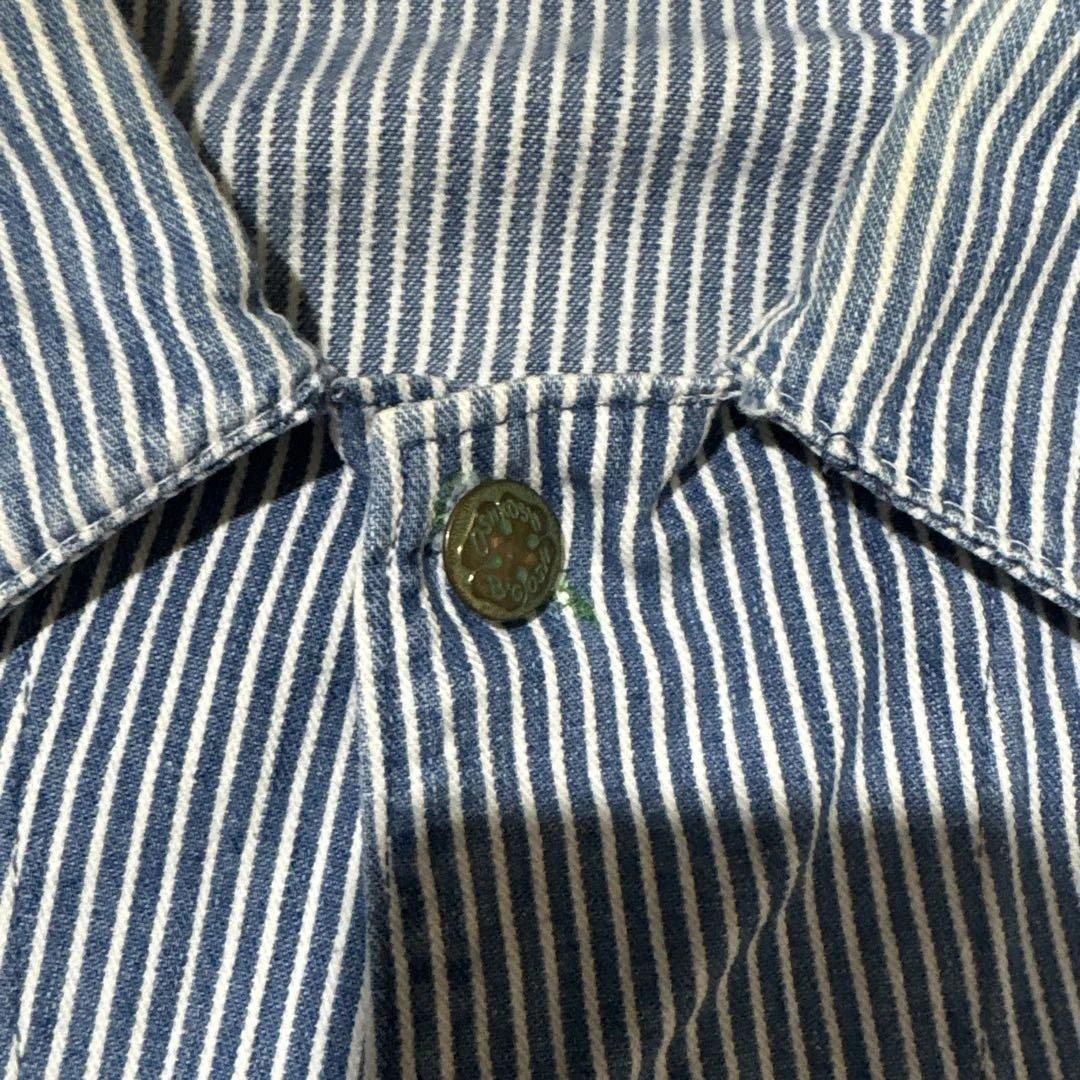 80s〜 OSHKOSH オシュコシュ ヒッコリー　カバーオール　usa製