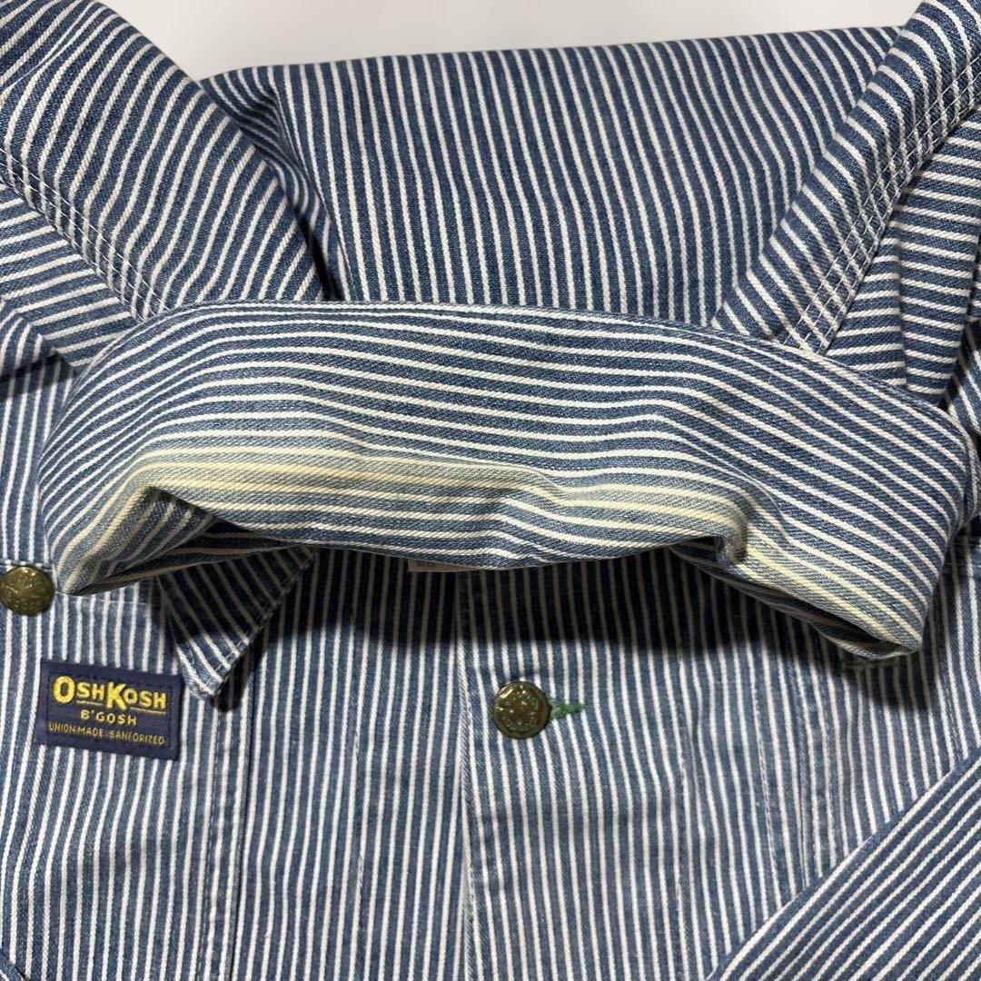 80s〜 OSHKOSH オシュコシュ ヒッコリー　カバーオール　usa製
