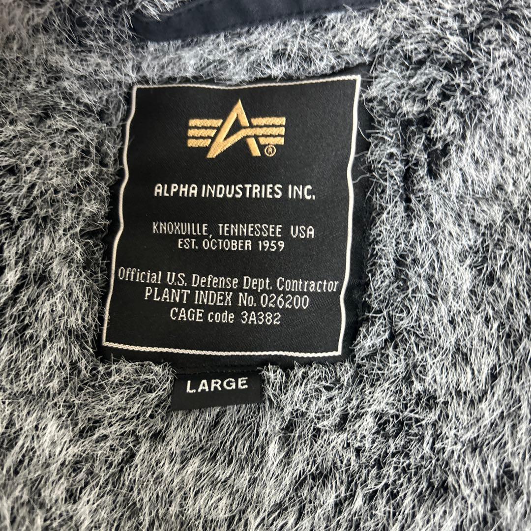 【美品】希少デザイン　アルファ N-1 Deck デッキ ジャケット 黒 L