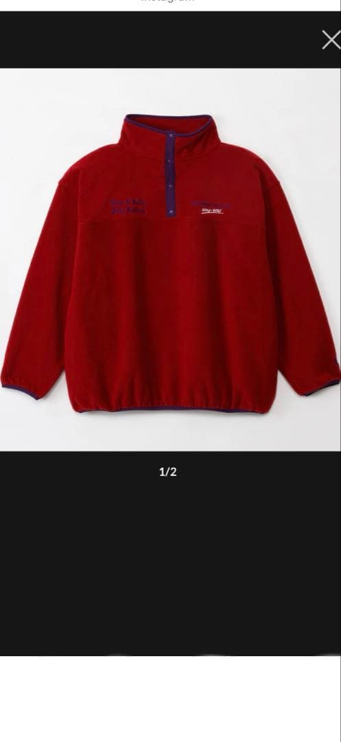 トップス 4seasons tokyo Holiday Halfsnap Fleece