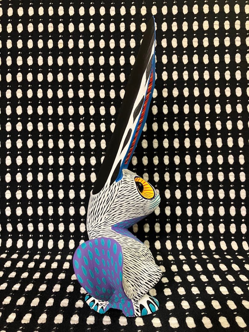 メキシコ オアハカ ウッドカービング うさぎ Arsenio Morales 2