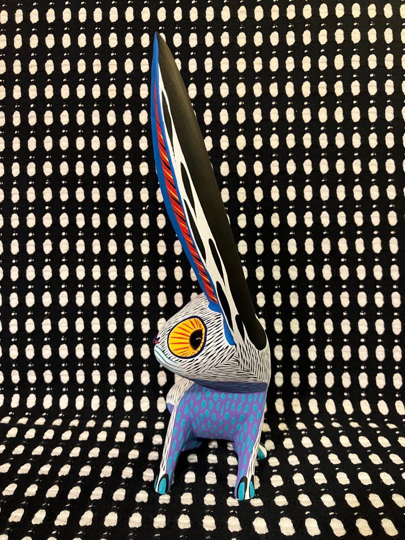 メキシコ オアハカ ウッドカービング うさぎ Arsenio Morales 2