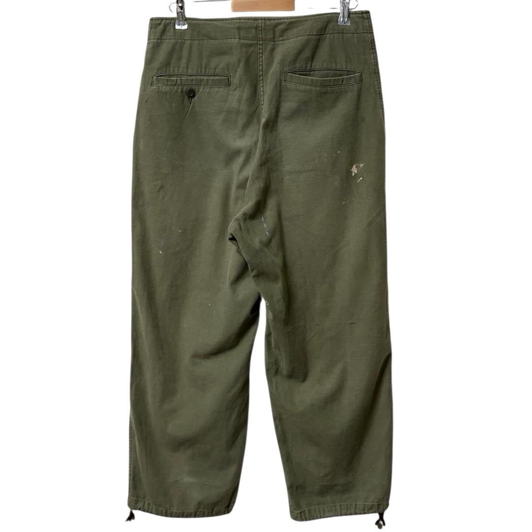 blue J.S.STEAD ミリタリーパンツ ペンキ 1点物