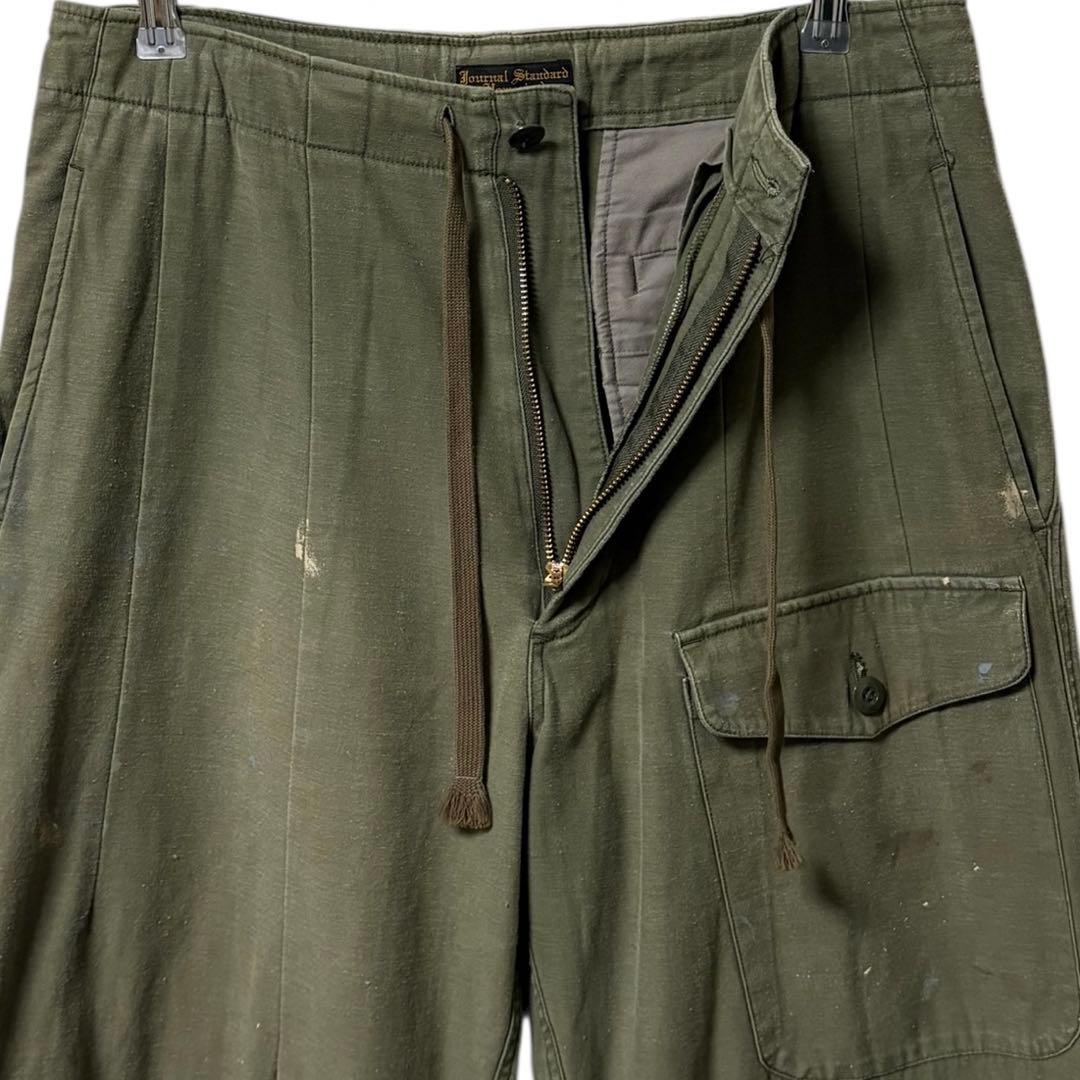 blue J.S.STEAD ミリタリーパンツ ペンキ 1点物