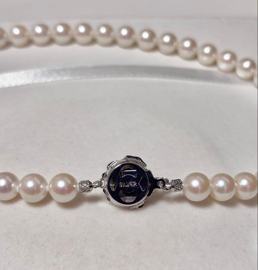 専用ページ！テリ強！花珠のように傷微少！8.0-8.5mmアコヤ真珠ネックレス！