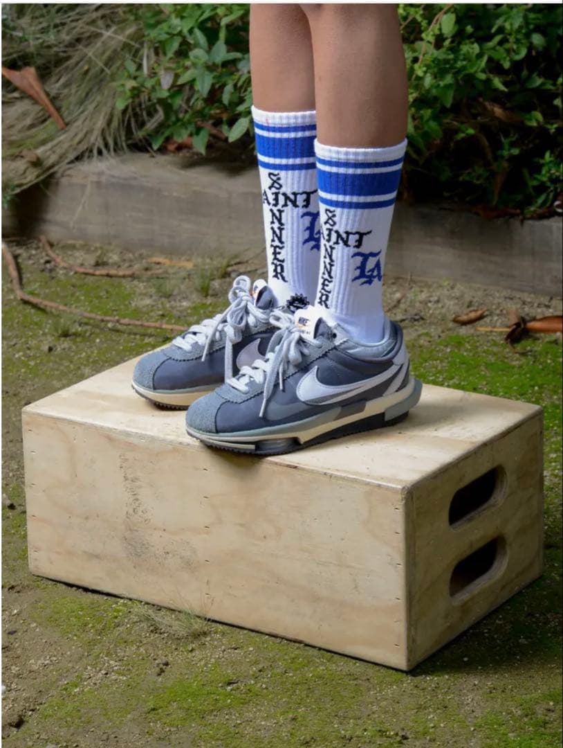 セントマイケル　ソックスホワイト