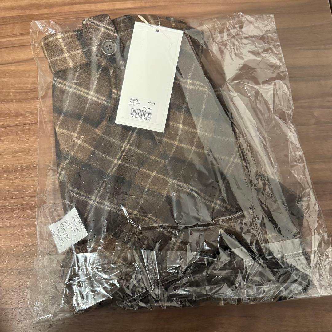 パンツ andmary Ribbon check mini pants brown s