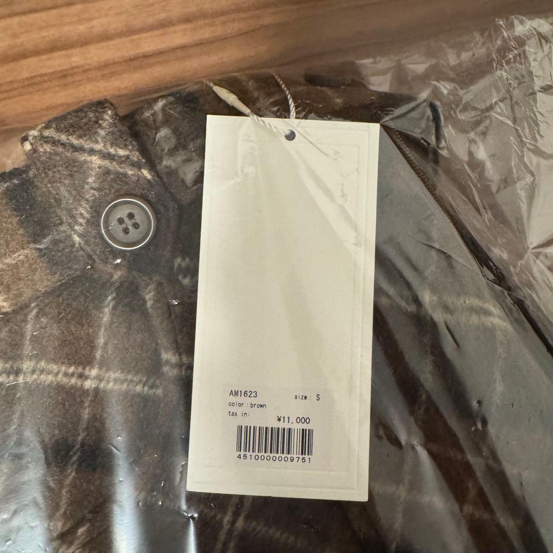 パンツ andmary Ribbon check mini pants brown s