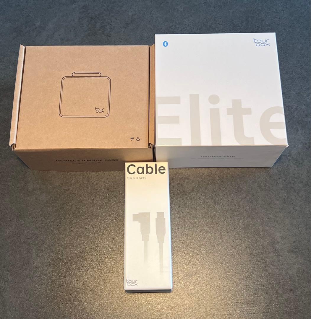 TourBox Elite[フラッグシップモデル] 箱　USBケーブルセット