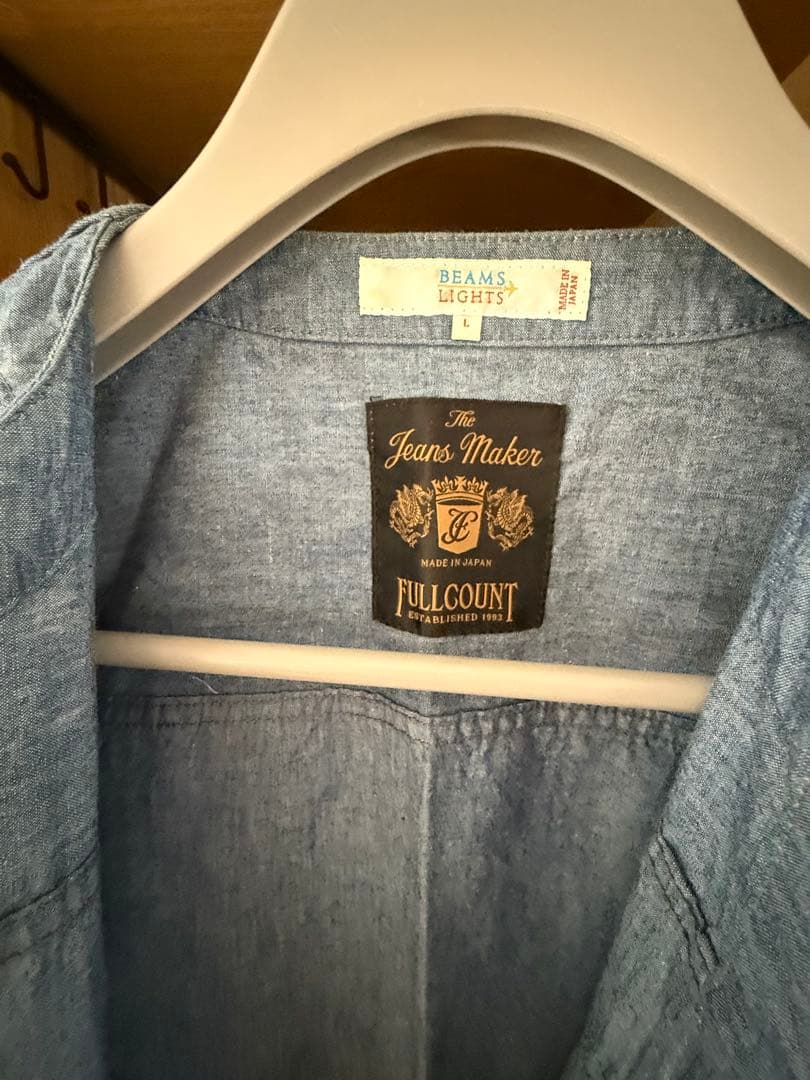 FULLCOUNT ライトブルー デニム風ジャケット