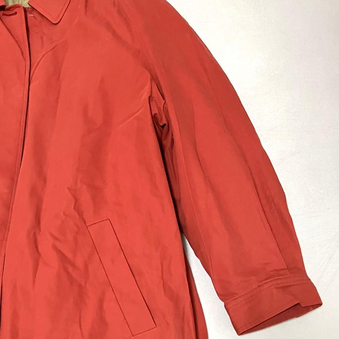 XL ライナー　バーバリーズ　ステンカラーコート　フード　ノバチェック　赤