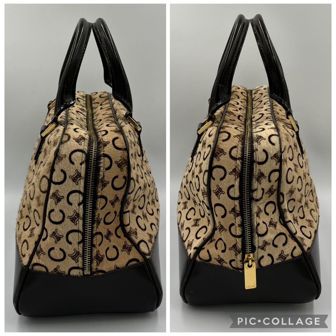 CELINE セリーヌ ハンドバッグ ハラコ トリオンフ C