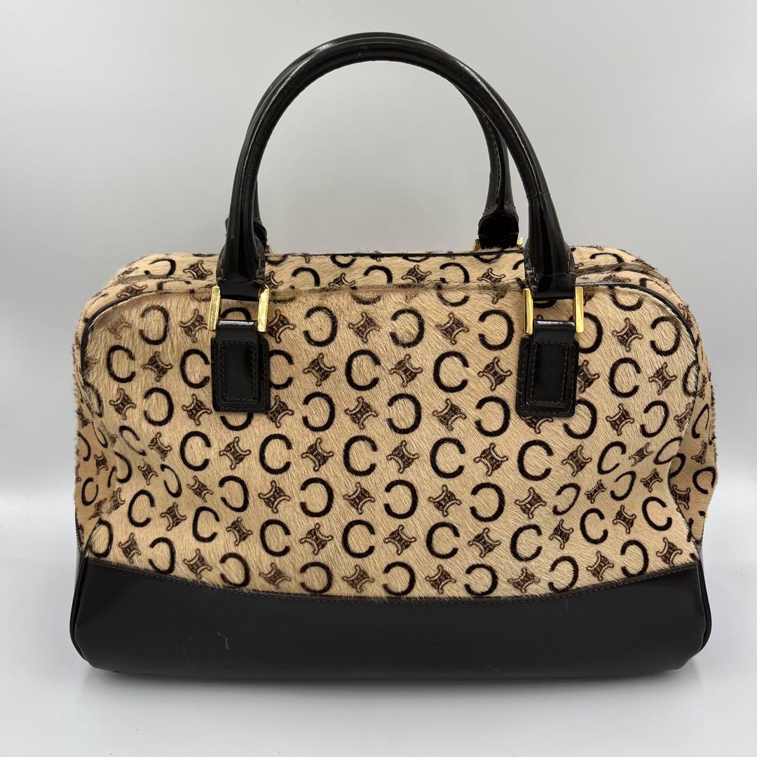 CELINE セリーヌ ハンドバッグ ハラコ トリオンフ C