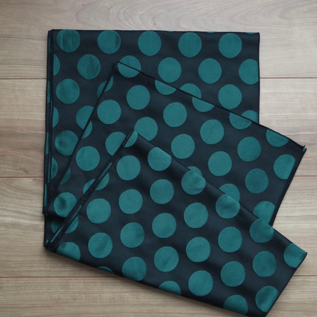 tsubakian ドット 水玉 兵児帯 グリーン