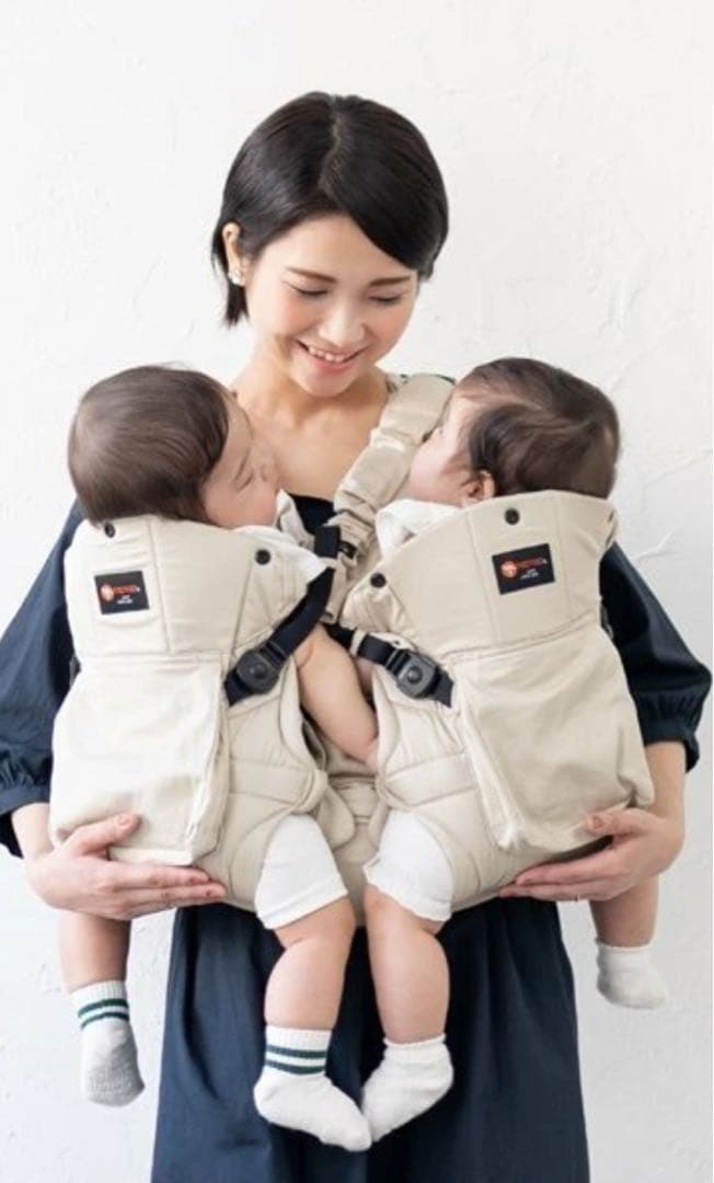 napnap 双子用抱っこひも ネイビー