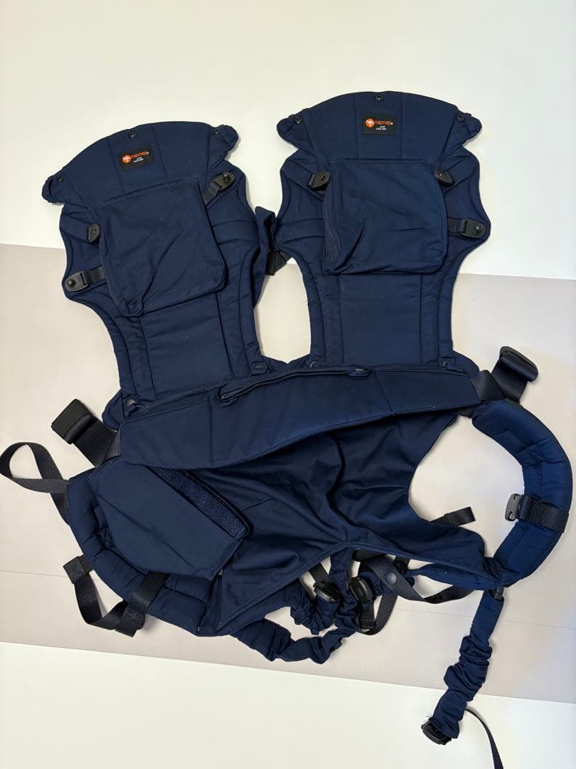 napnap 双子用抱っこひも ネイビー