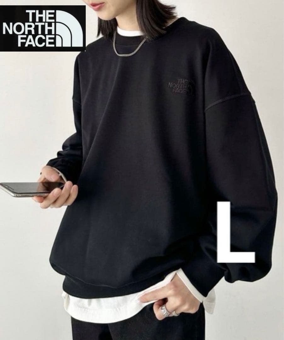 即納 新品 THE NORTH FACE ルーズフィット スウェット Lサイズ