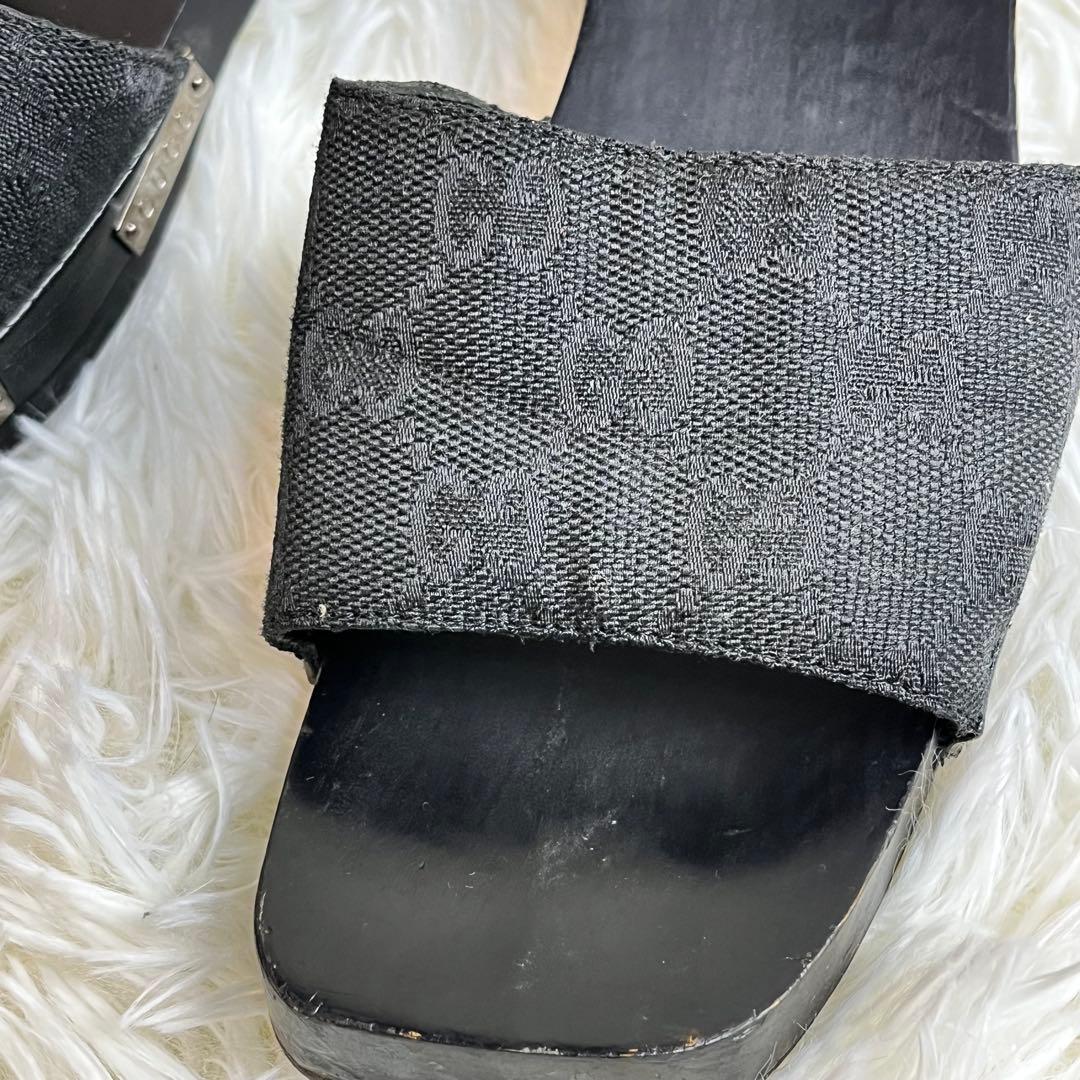 GUCCI グッチ GG柄 ミュール サンダル　24cm レディース