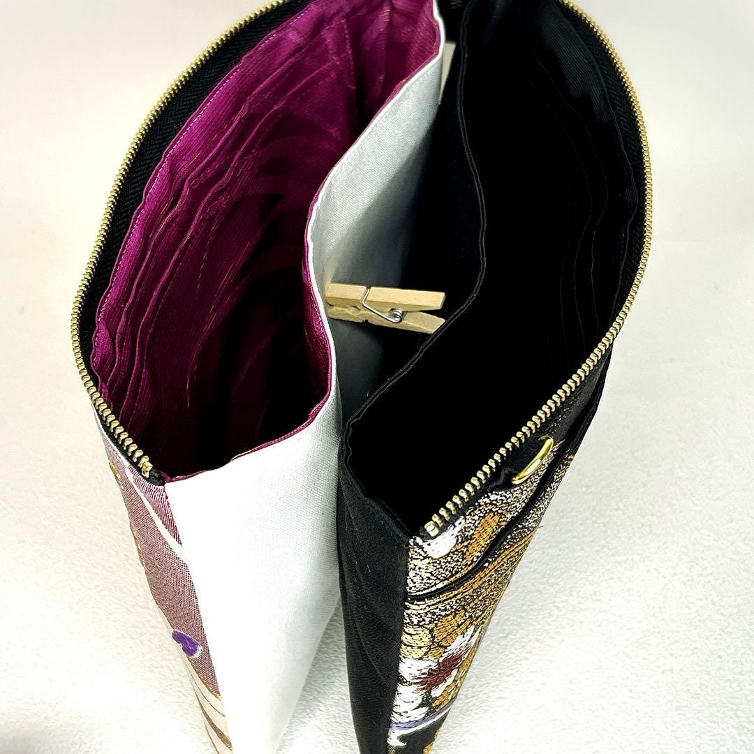 帯リメイク✴︎お財布ポーチ✴︎ミニ財布✴︎桜柄✴︎86