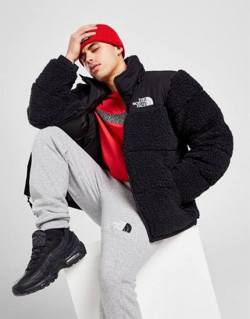 日本未発売　ノースフェイス　シェルパ　ヌプシ　XXL ブラック　黒　ハイパイル