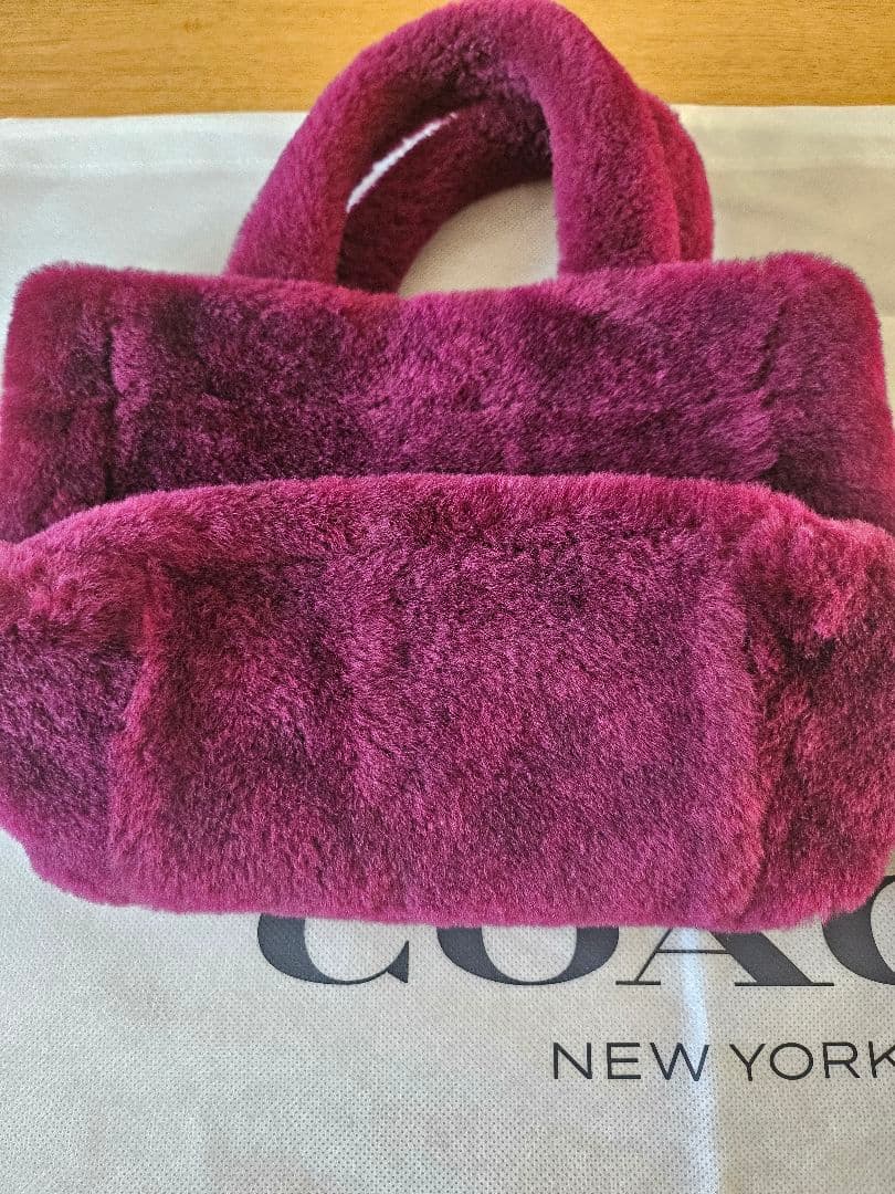 【美品】COACHショルダーバッグモコモコ