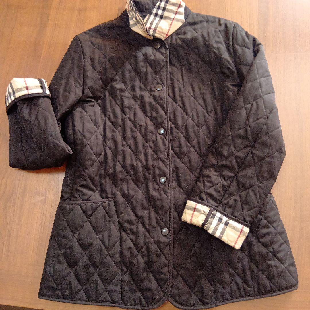 バーバリーキルティング黒ジャケット美品