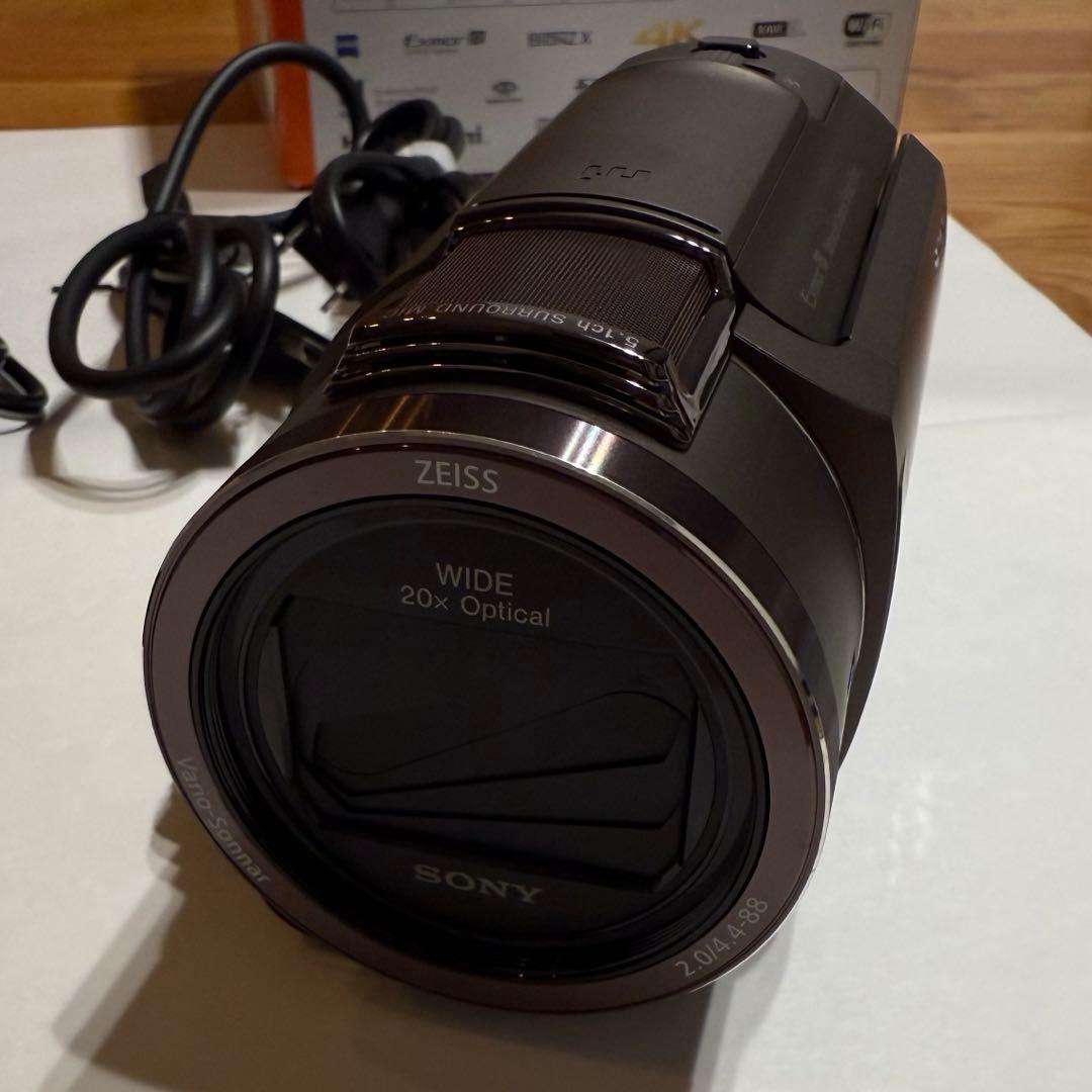 【マロン】SONY FDR-AX45A TI ビデオカメラ SDカード付き