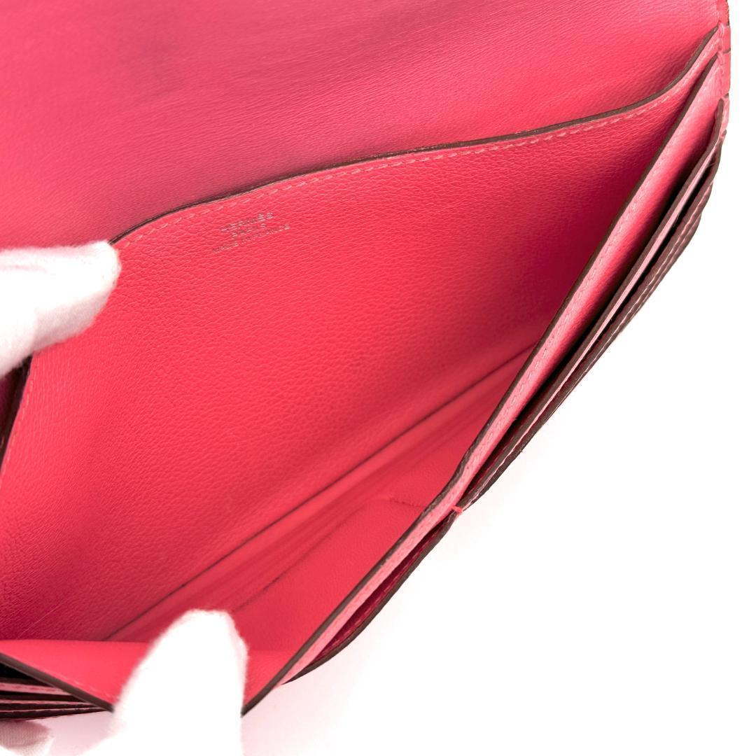 【極美品】HERMES エルメス　ドゴンロング　シルバー金具　C刻印　ピンク
