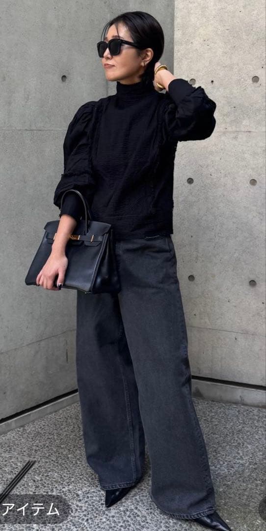 Chaos カオス　エッサウィラブラウス　ブラック