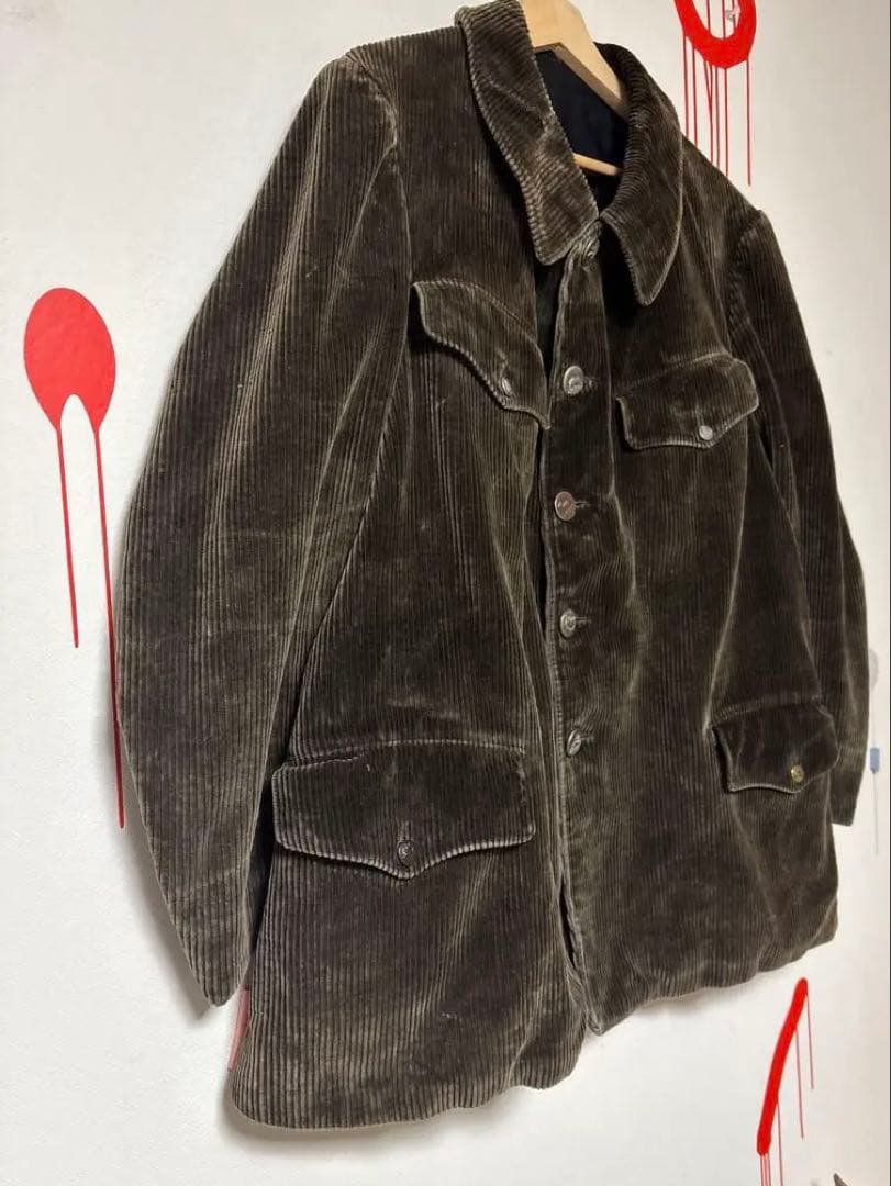 激レア30s ハンティングジャケット フランス コーデュロイ