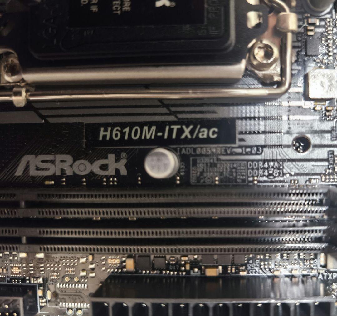 ASRock H610M-ITX/ac マザーボード