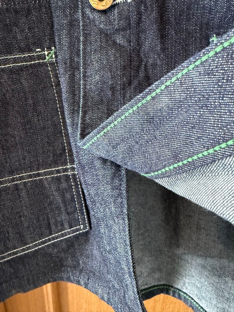 tcbジーンズ ブラックキャット カバーオール38