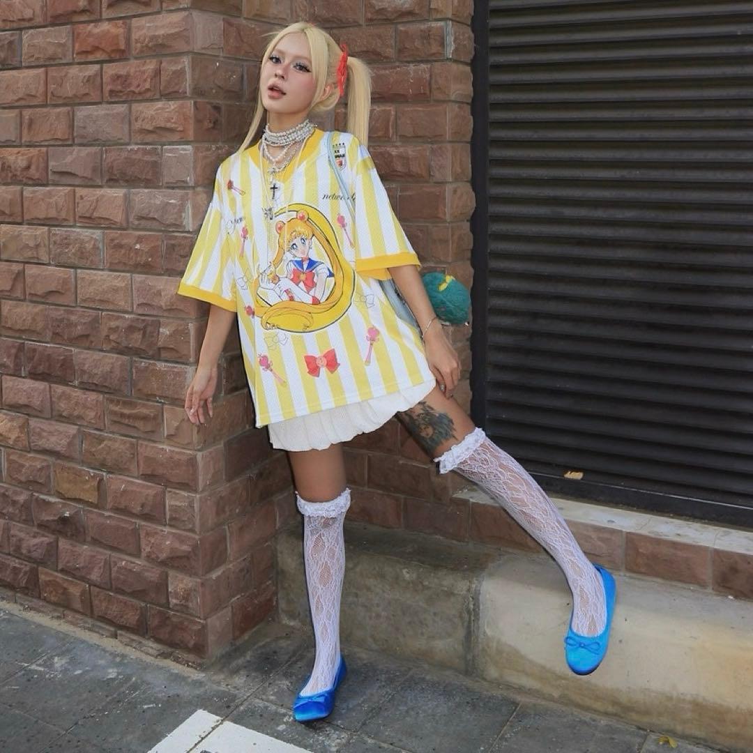 セーラームーン 月野うさぎ アニメゲームシャツ サッカーシャツフットボールシャツ