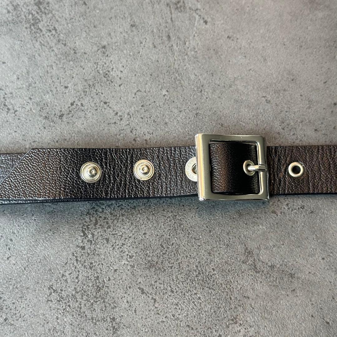 DOLCE&GABBANA y2k 00s ロック ロゴ　レザーベルト