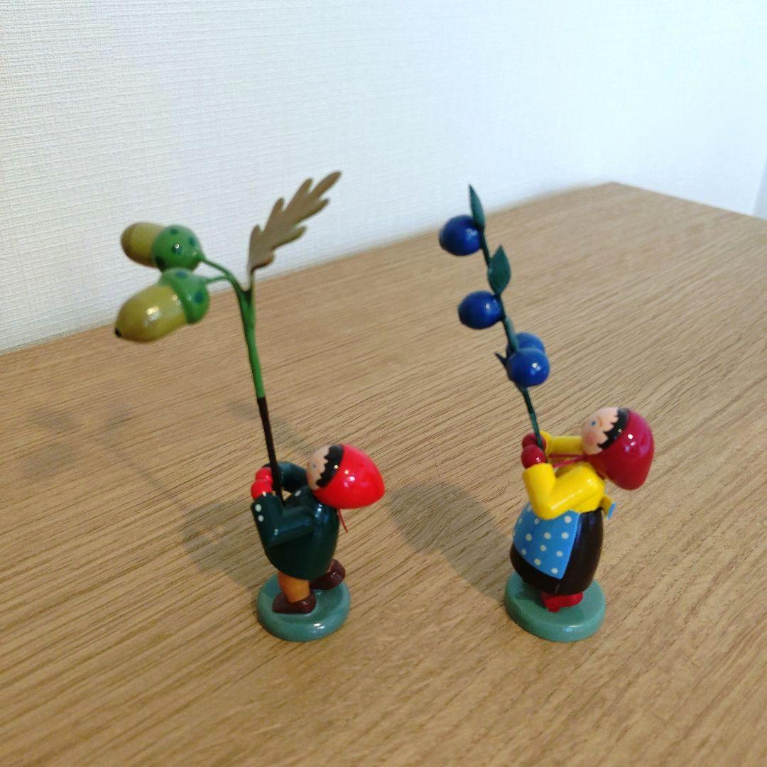 ドイツ木製人形　ブルーメンキンダー秋冬