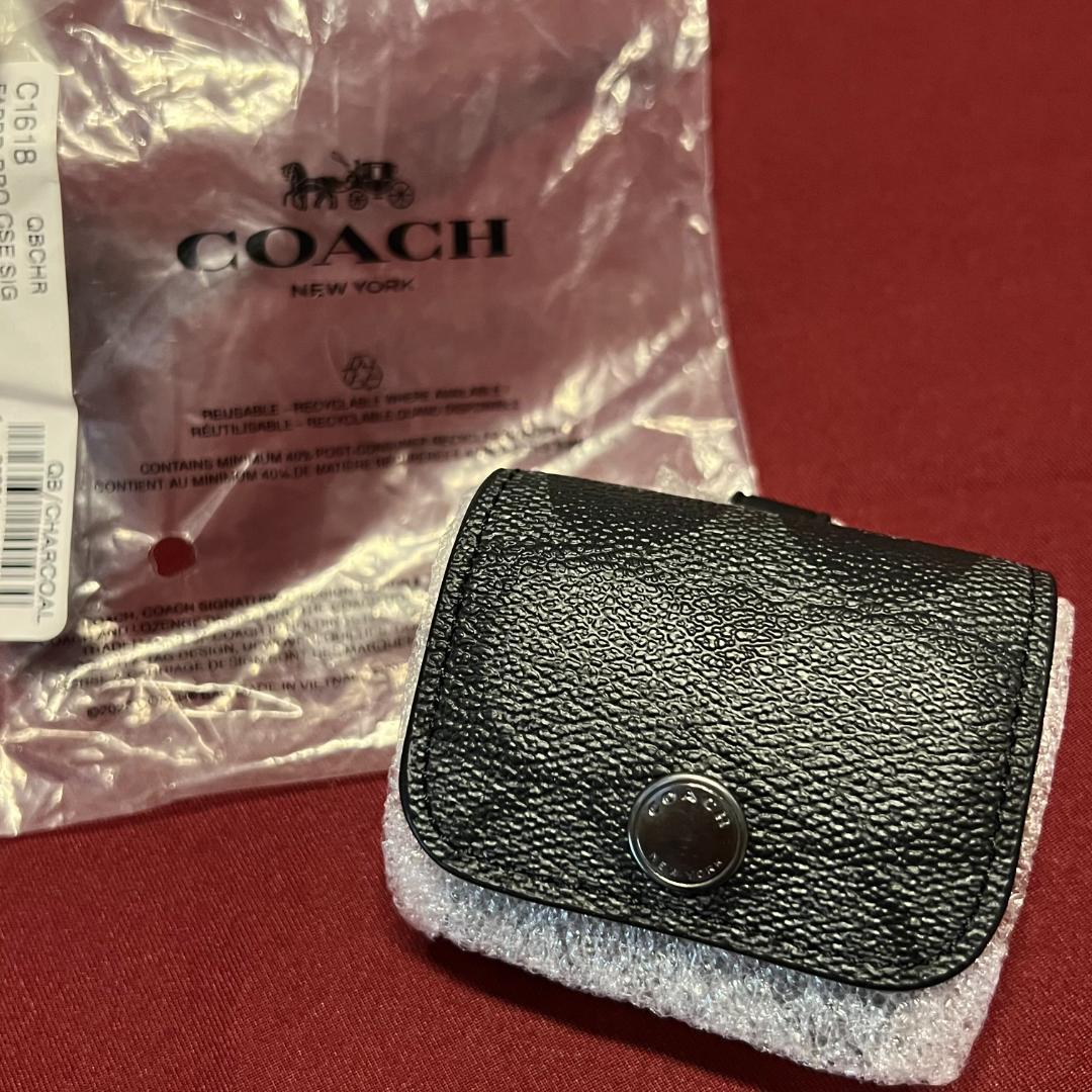 コーチ COACH AirPodsケース ケース シグネチャー キャンバス